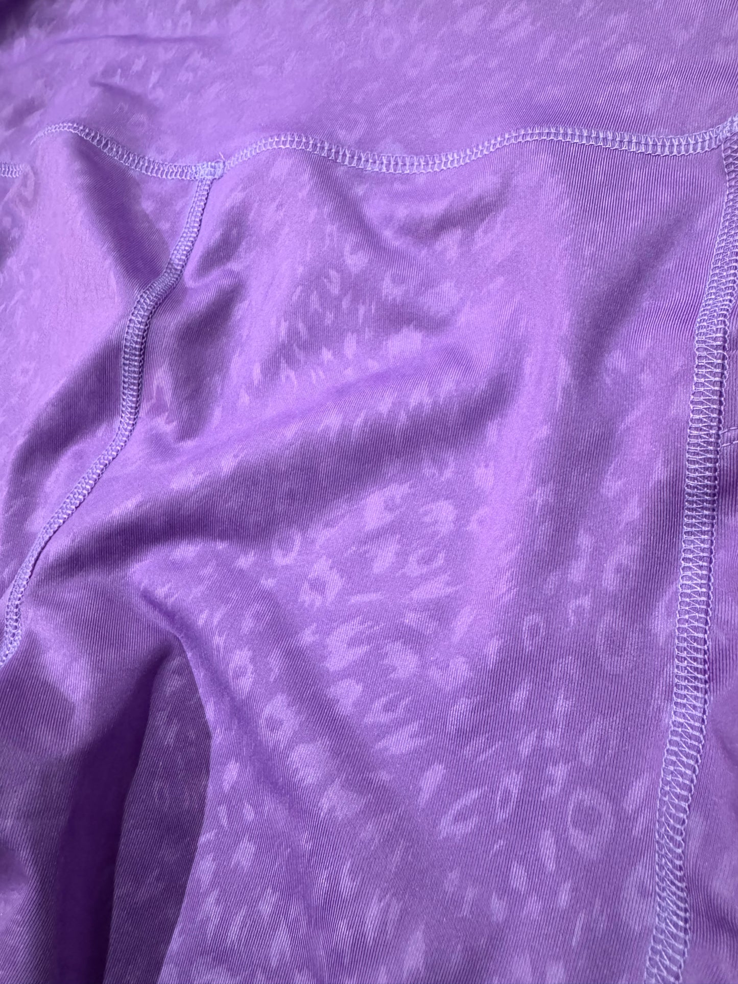 Purple Leopard Metallic Leggings