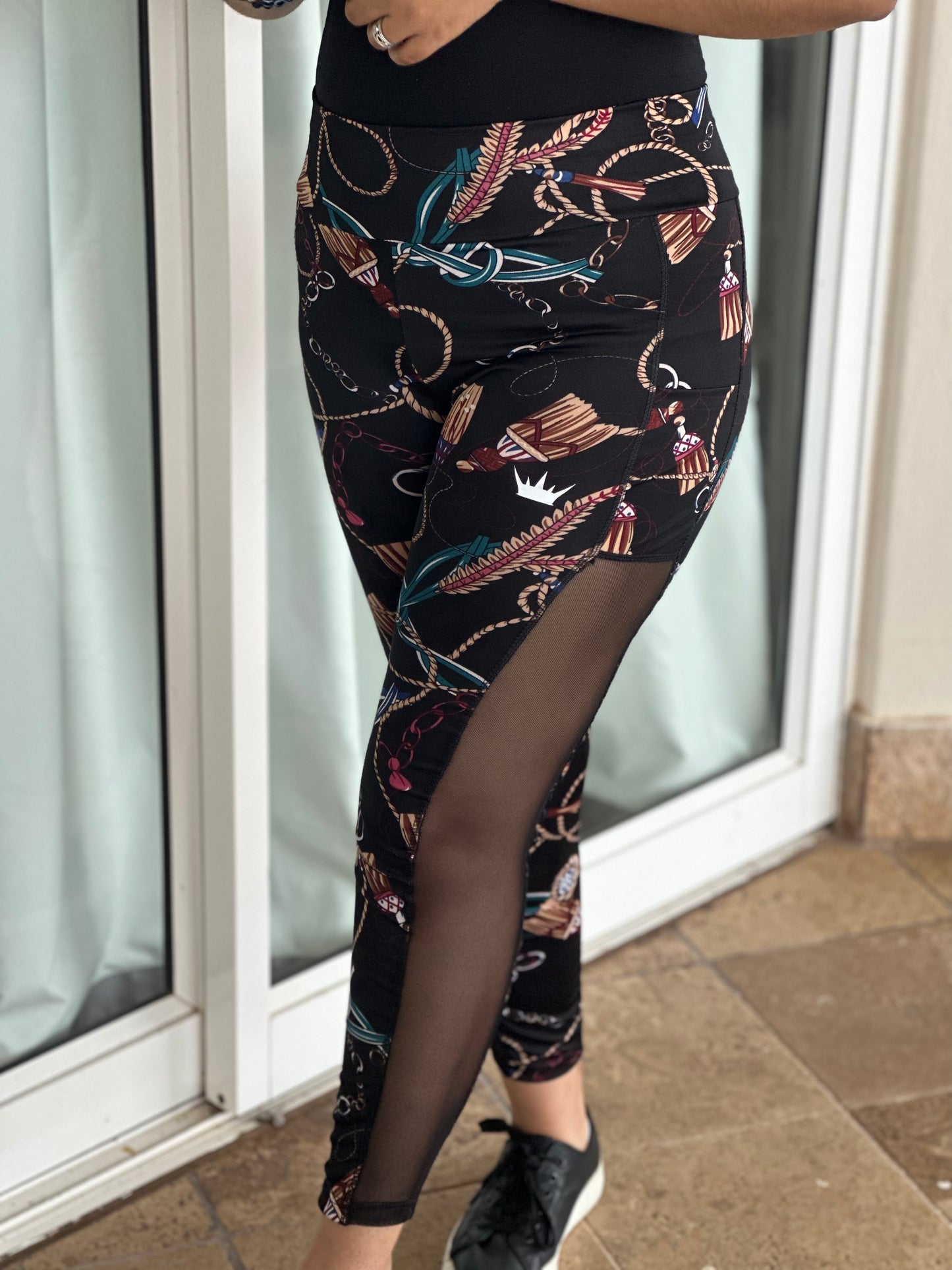 Tapestry Mesh Leggings