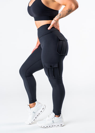Cargo Leggings -Black
