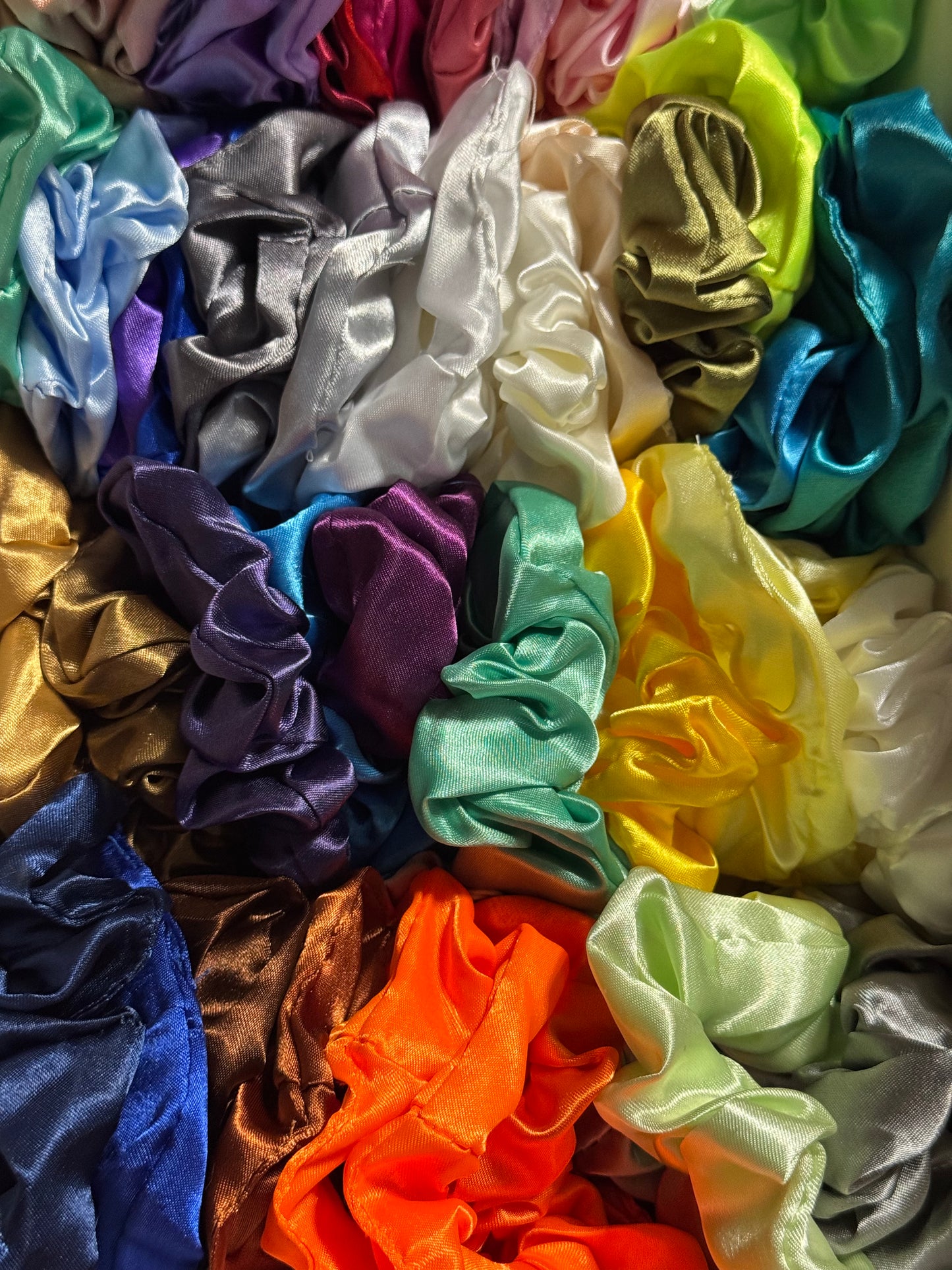 Manira Duchess Satin Scrunchie - Twin Pack