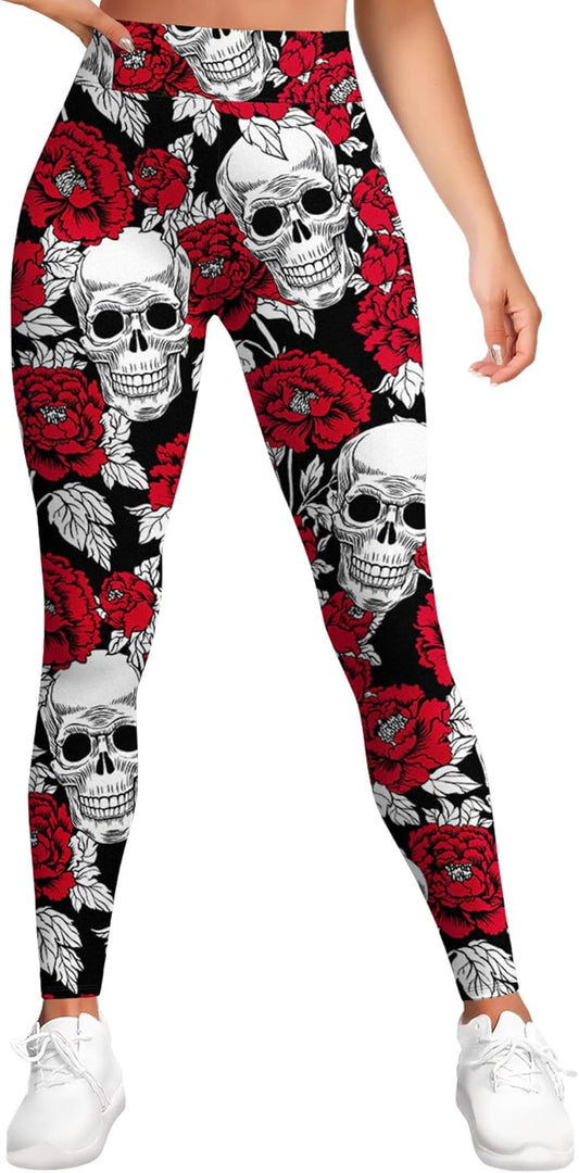 Skulls and Roses Leggings