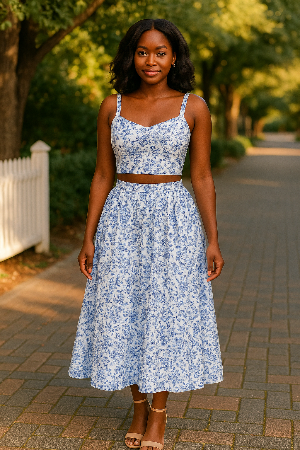 Santorini Skirt Set