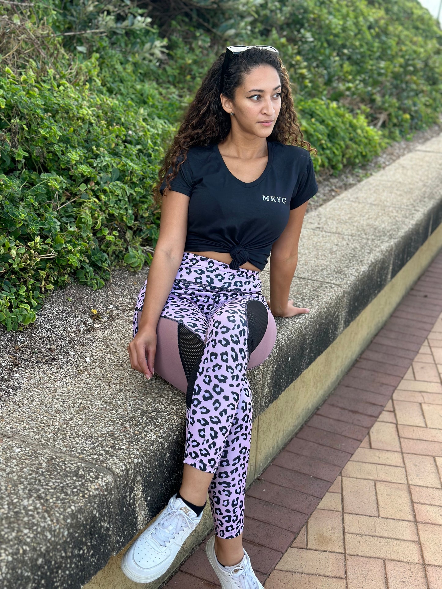 Leopard Mesh leggings