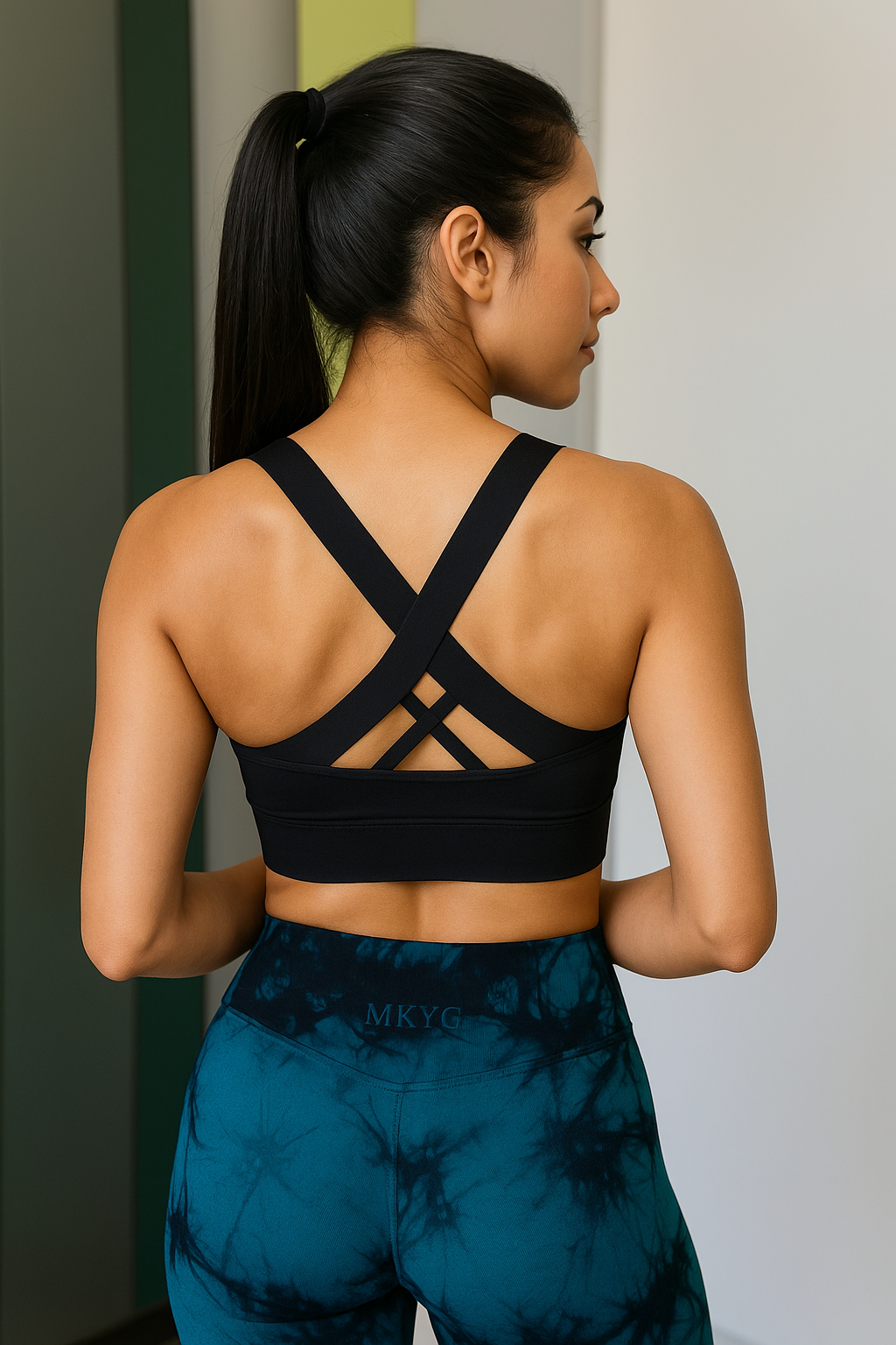 Black Spandex Sports Bra