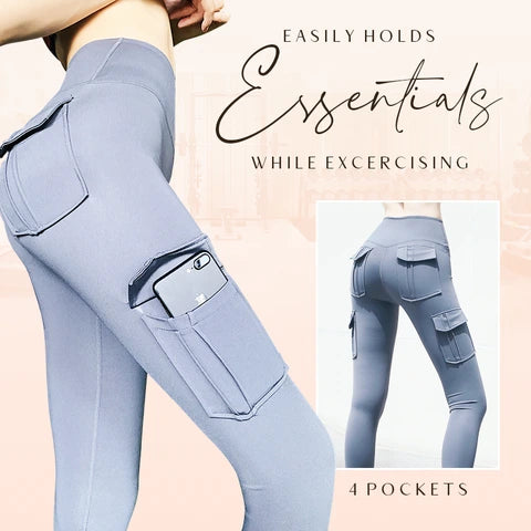 Cargo Leggings - light Grey