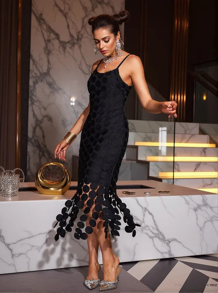 Midnight Masterpiece Cut Dress