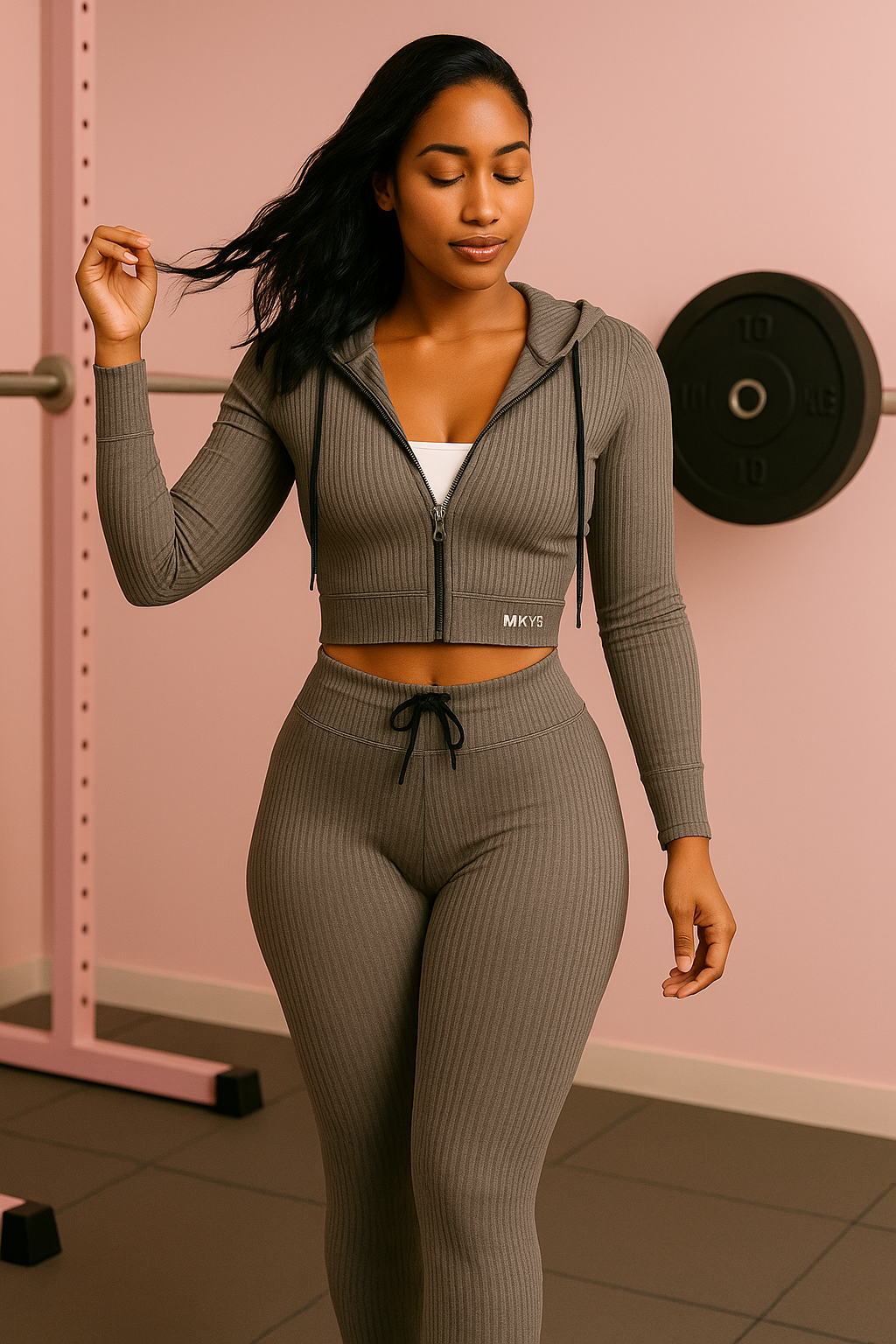 Kelly Crop Hoody Set