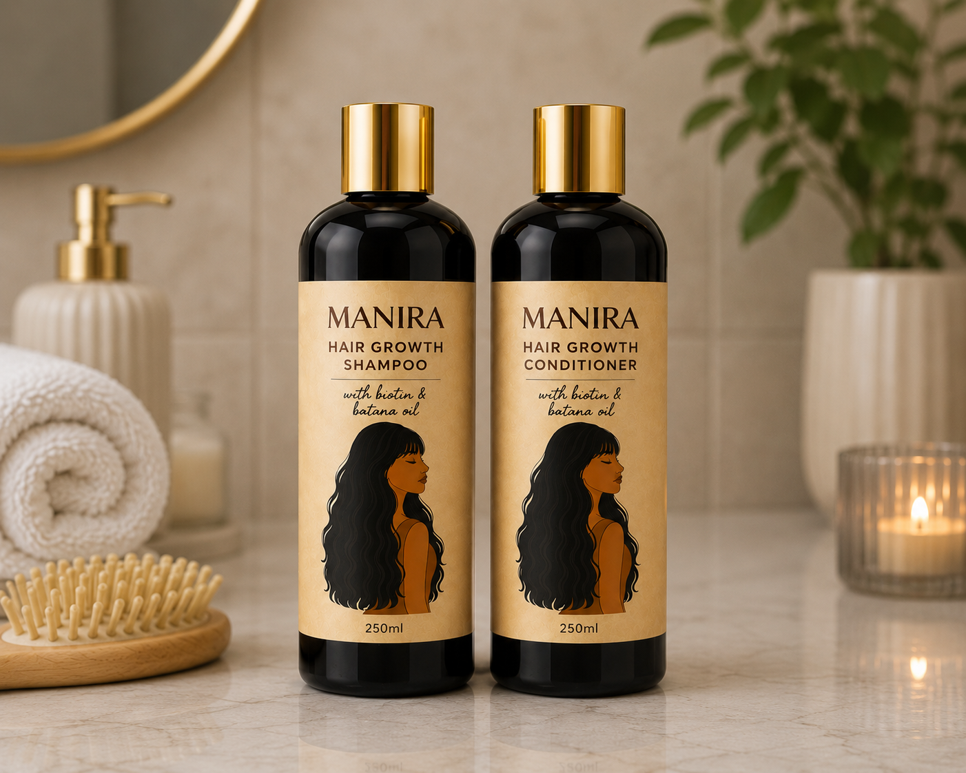 Manira Hair Growth Shampoo+Conditioner Combo