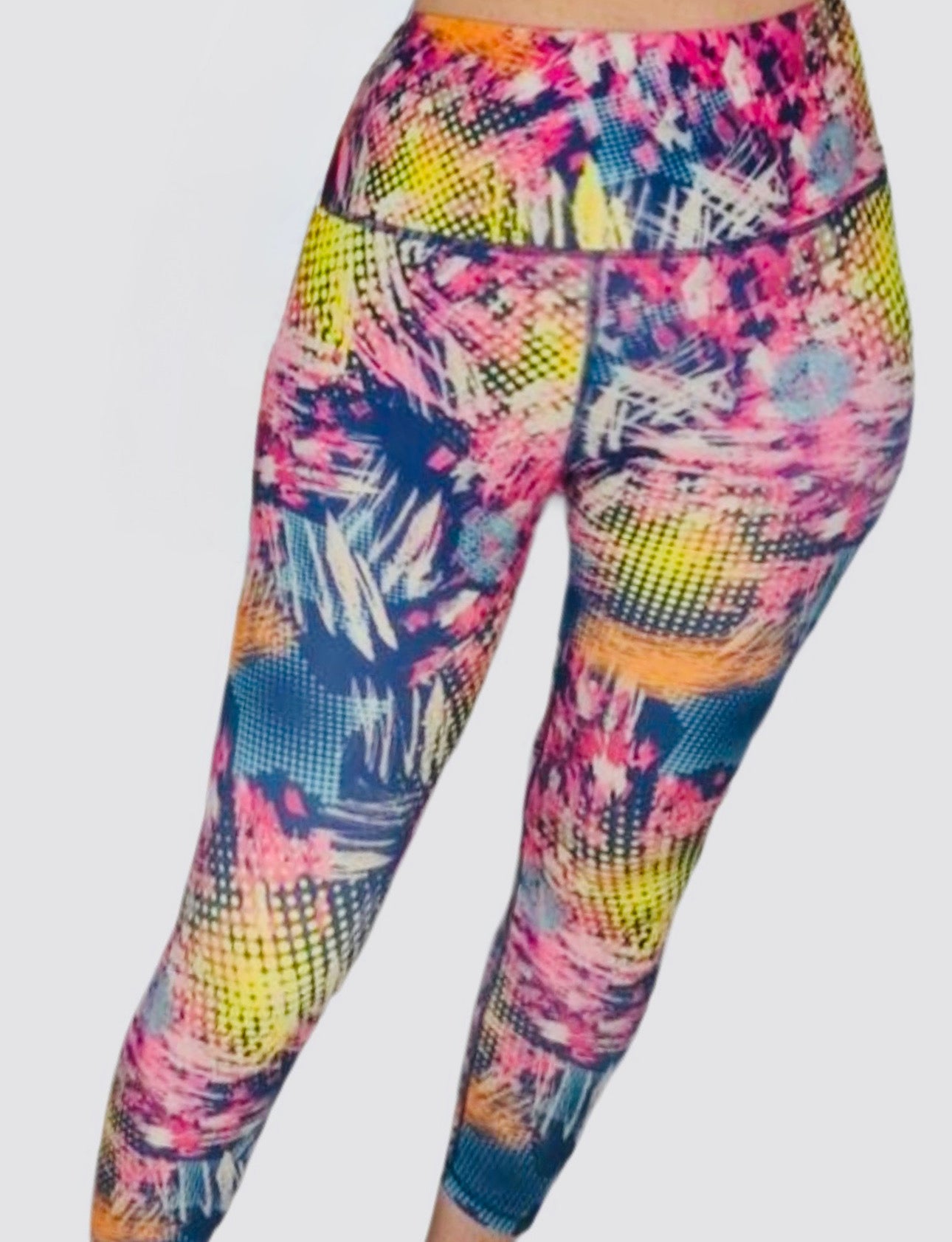 Watercolour printed leggings