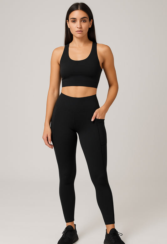 Jet Sculpt Black Leggings
