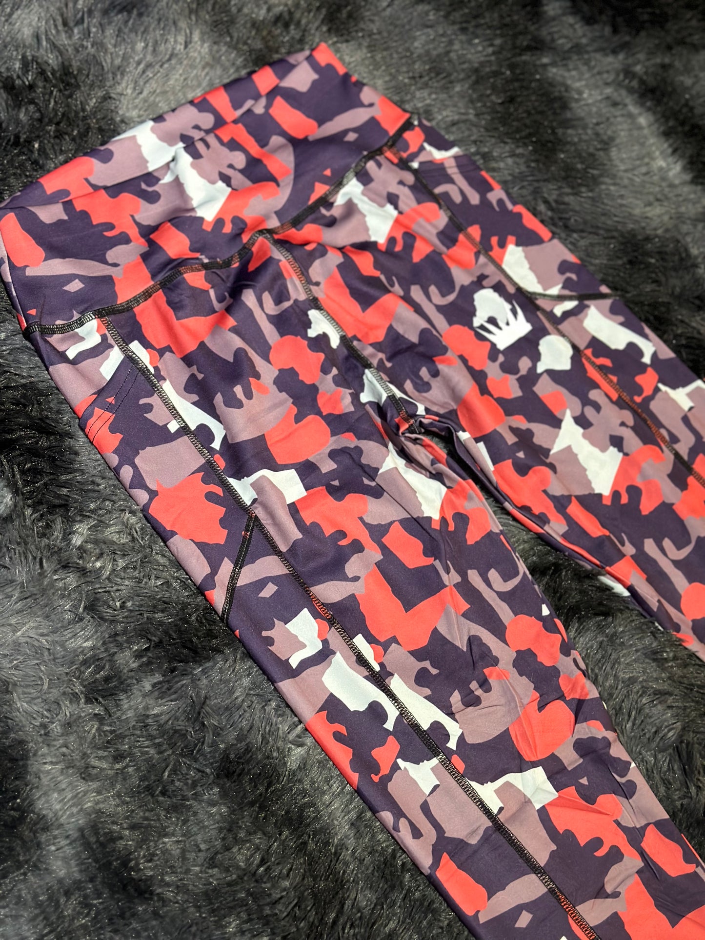 Purple Camo -Colour pop leggings