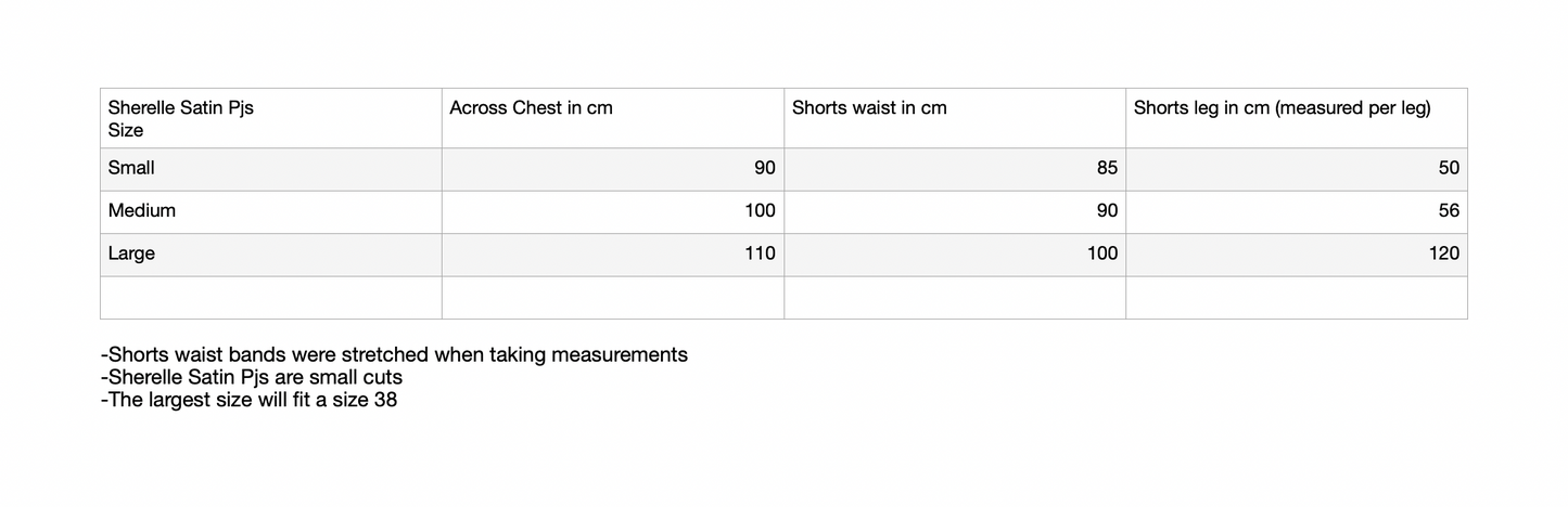 Sherelle Satin PJ's Set -CUSTOMIZED