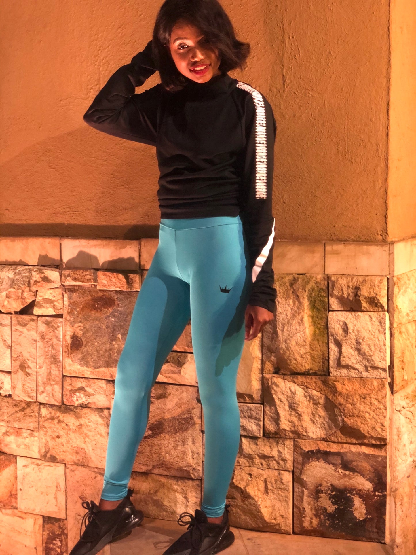 Booty Scrunch Blue MG leggings