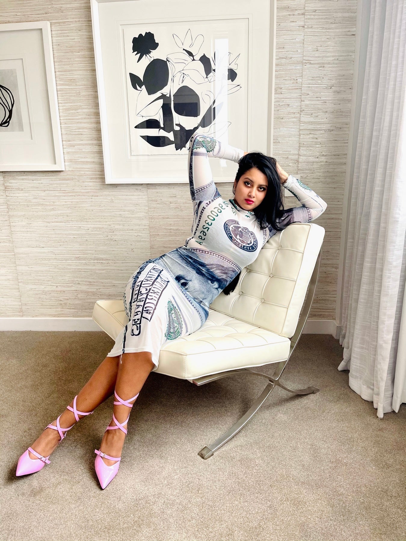 100 Dollars Mesh Dress