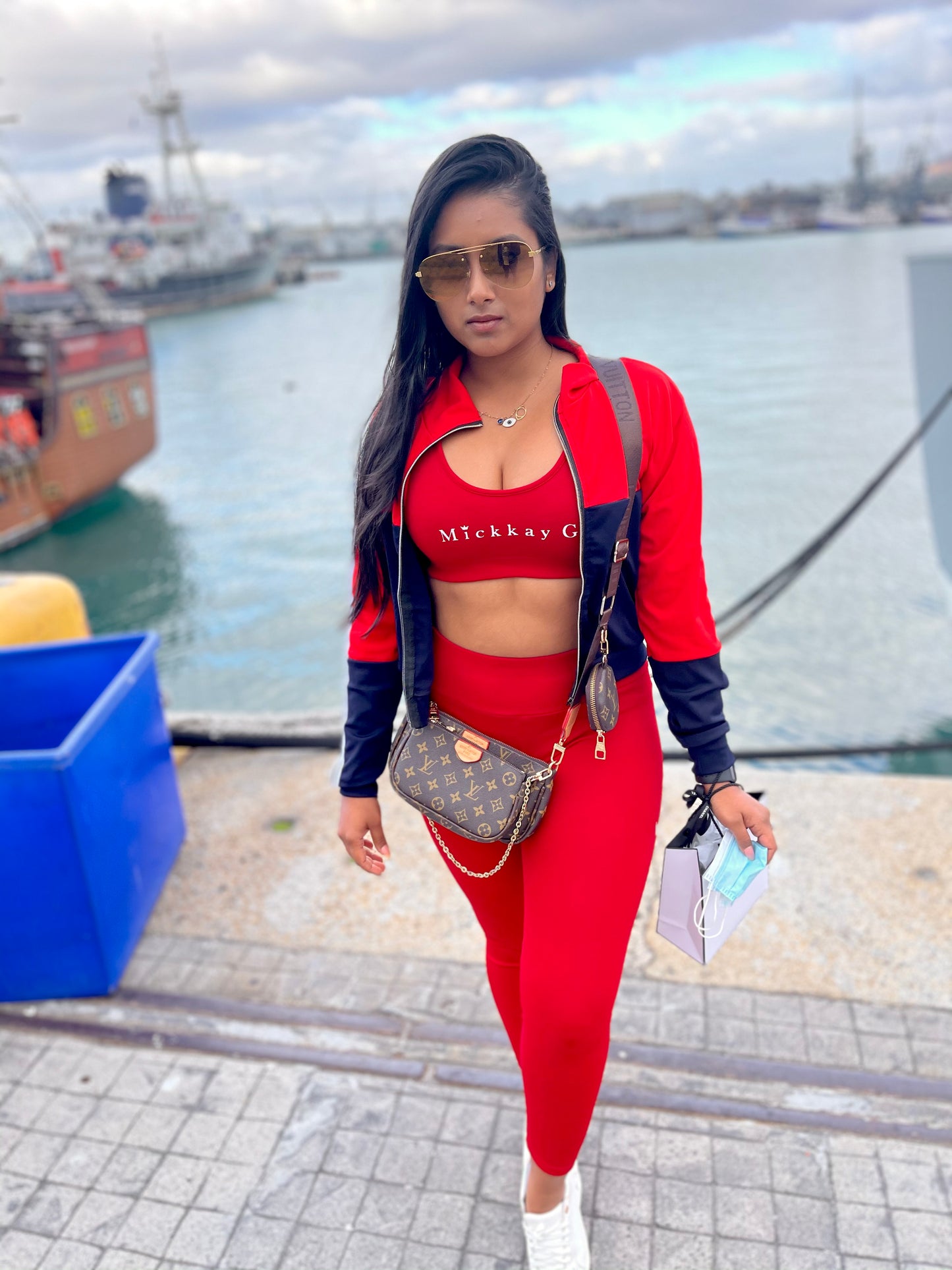 MG Red Textured Set