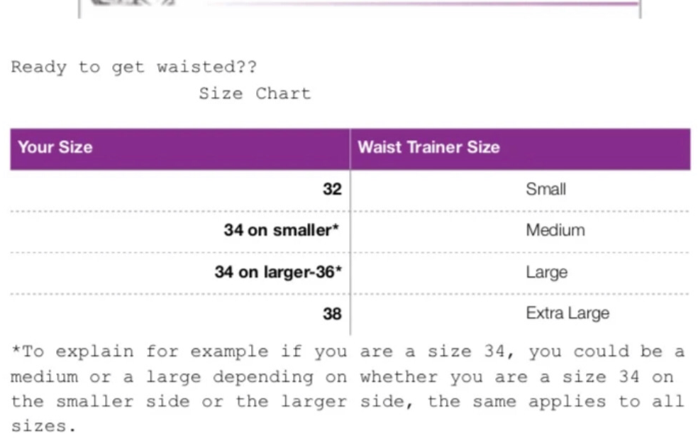 Latex waist trainer- 25 SB