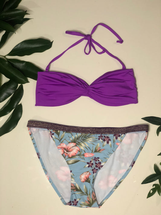 Purple floral -Large