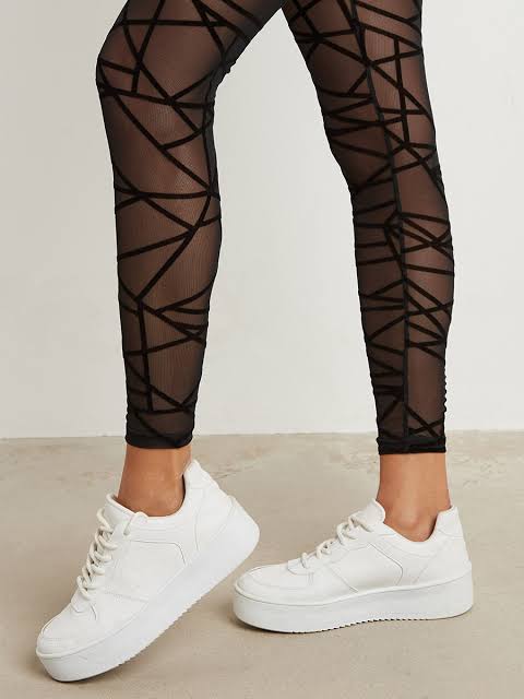 Shadow mesh leggings