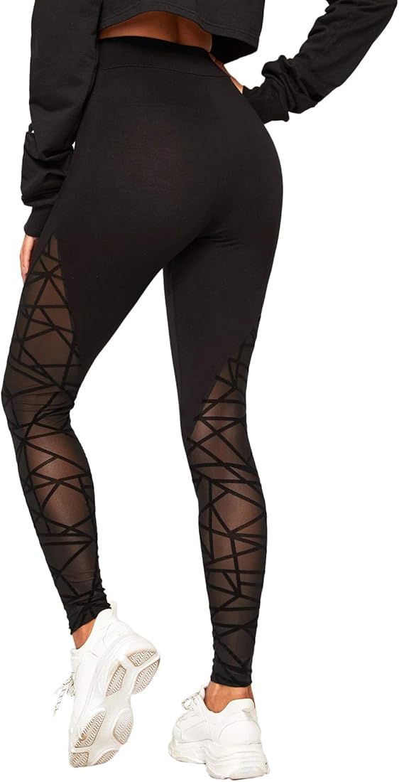 Shadow mesh leggings