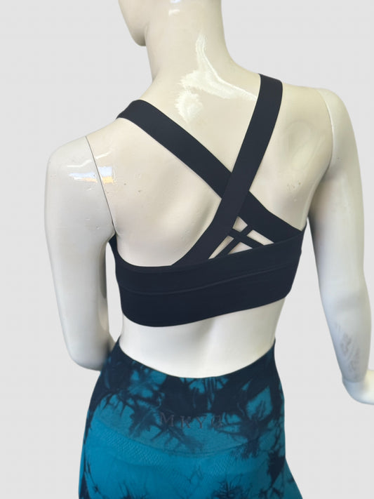 Black Spandex Sports Bra