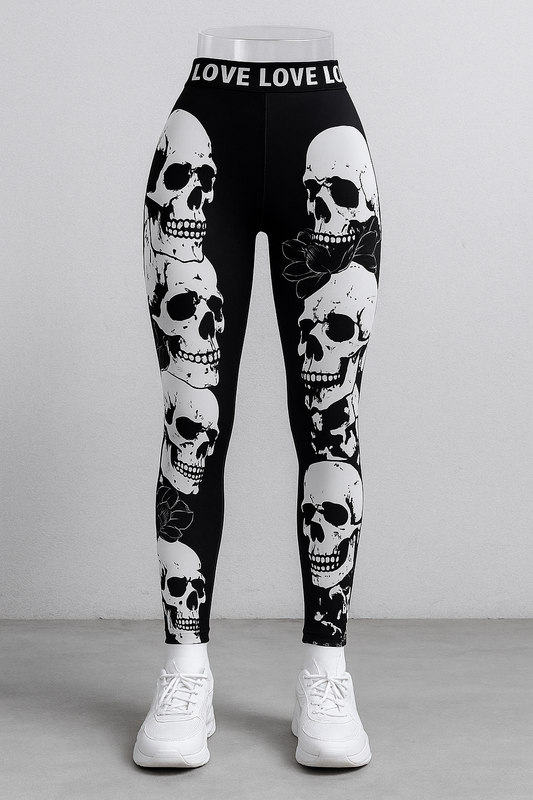 Shadow Skull Love Leggings