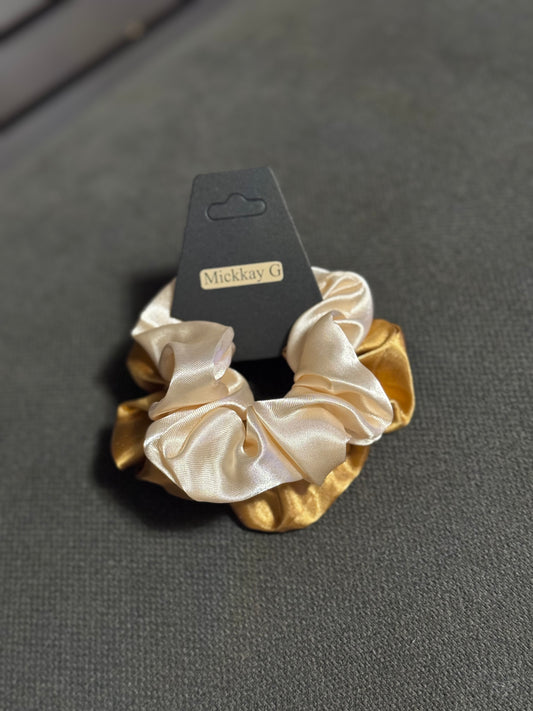 Manira Duchess Satin Scrunchie - Twin Pack