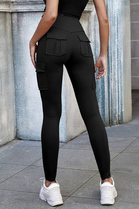 Cargo Leggings -Black