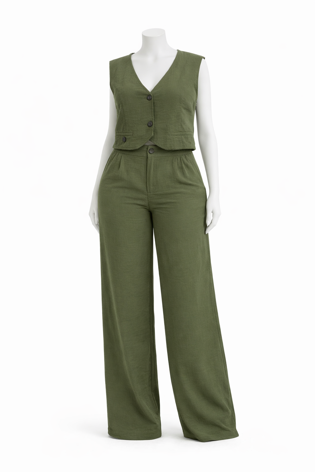 Waistcoat Casual Pants Set