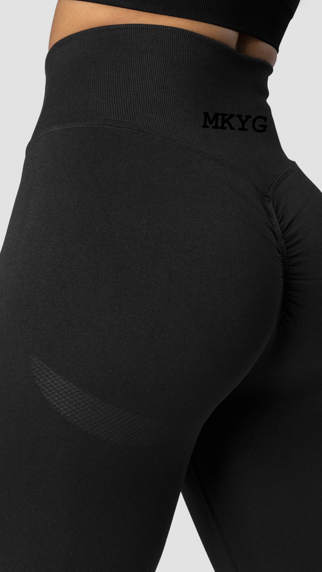Black Booty Scrunch 3/4 Leggings