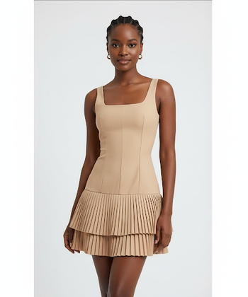 Flirty Pleated Tier Dress