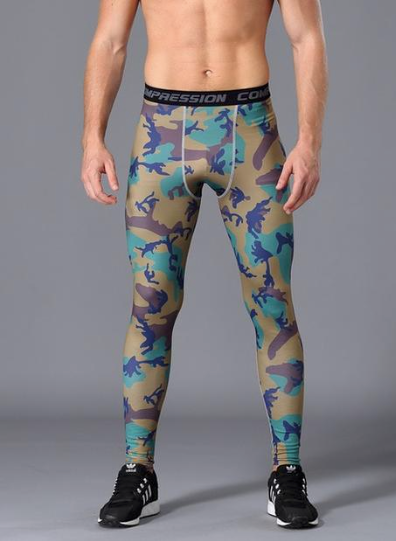 Mens Camo Tights