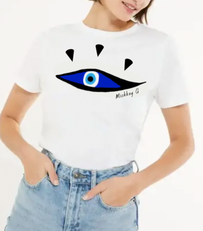 Winged evil eye t-shirt
