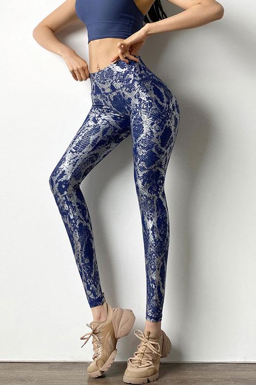 Slither foiled leggings