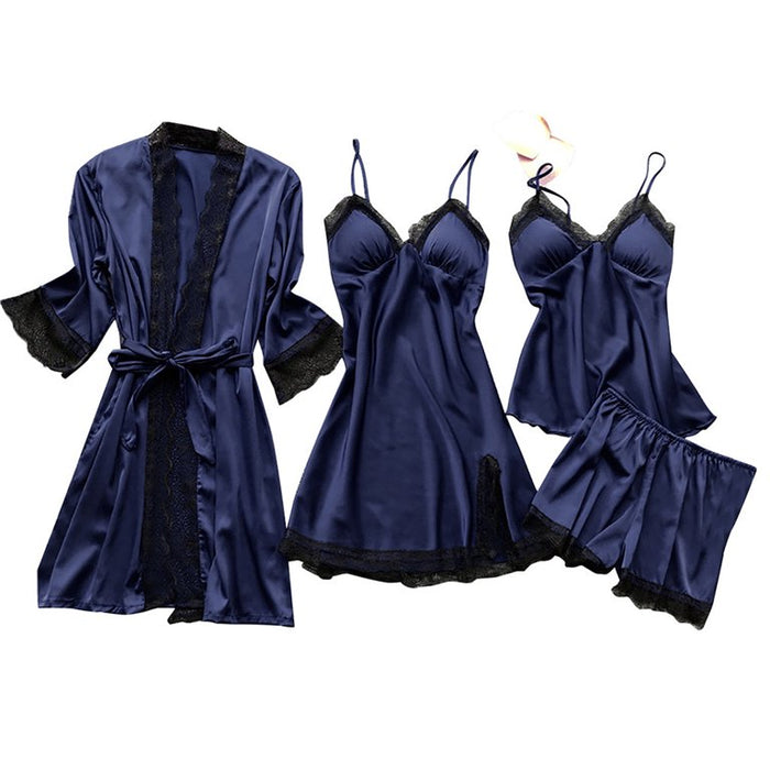 Zorina Sleep wear bundle- 4 piece- Black Small only