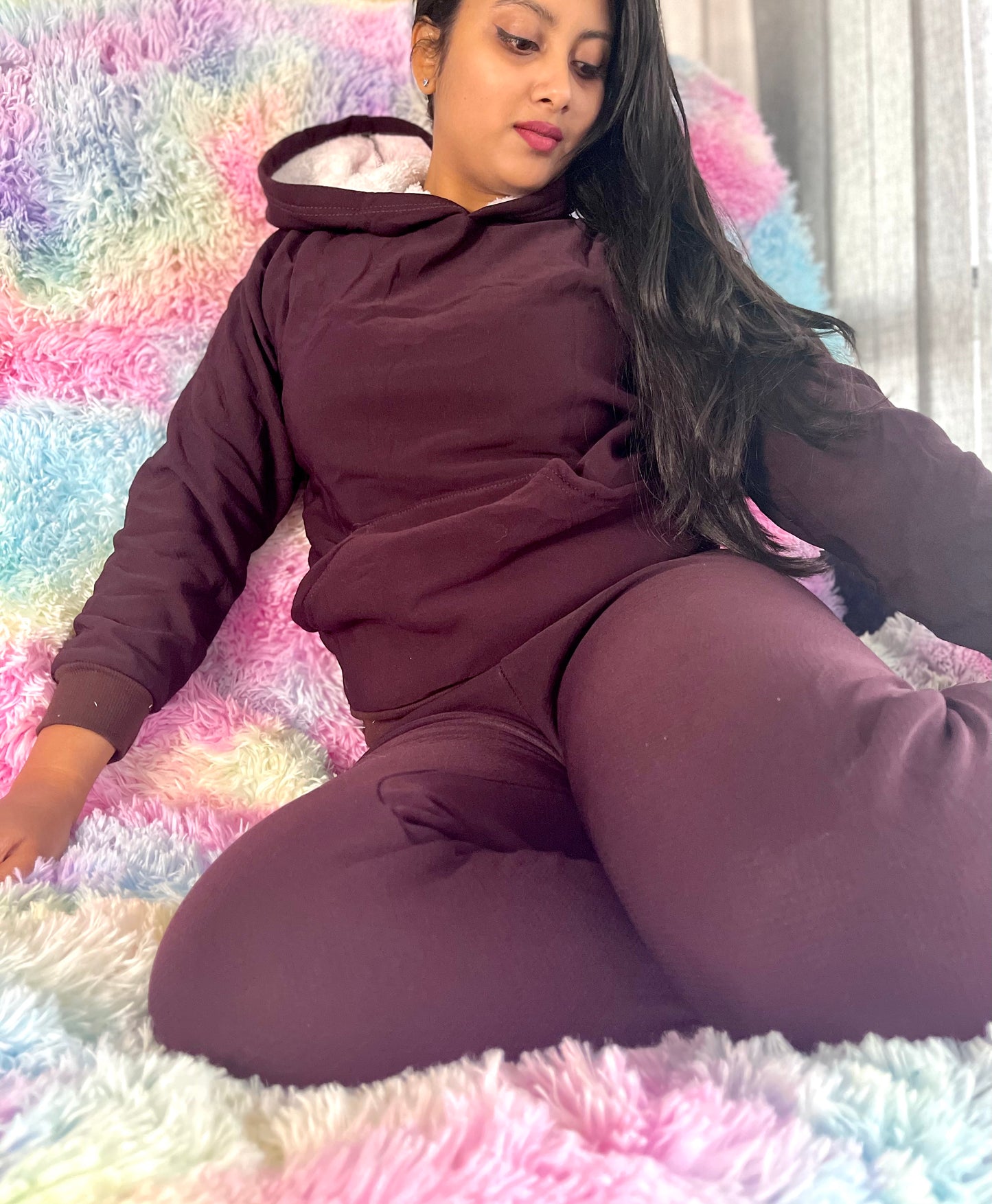 Fluffy lined tracksuit